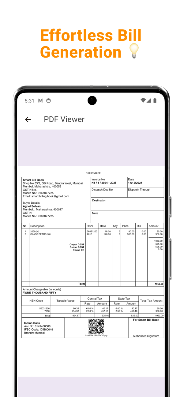 Smart Bill Book screenshot 4